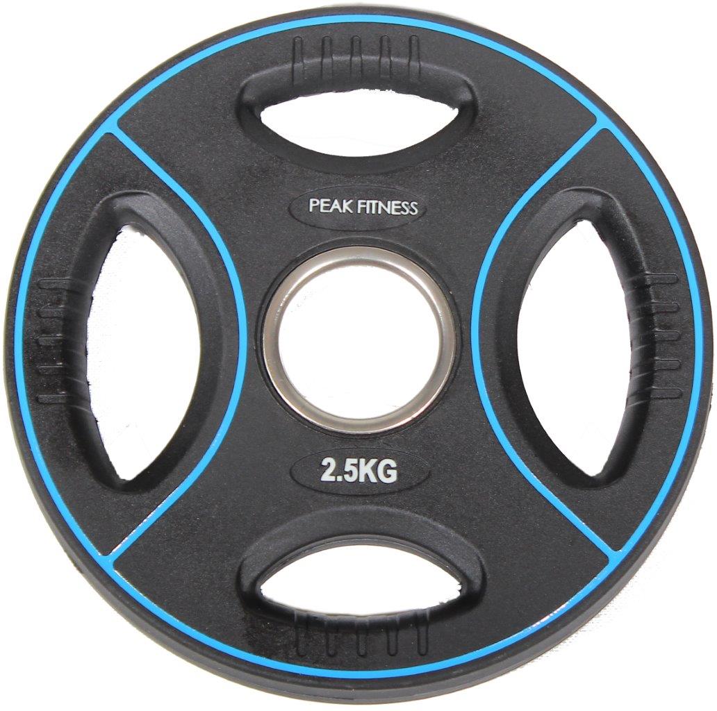 Peak Fitness - 2.. 50 mm vægtskive Poly Urethane - 50 kg