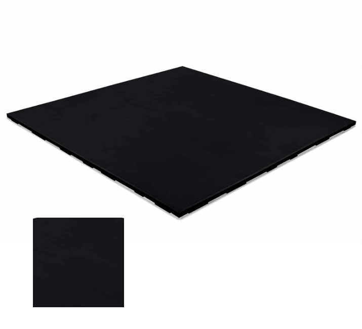 Connect tile - 20mm gulv - 100x100 cm. - - Sort