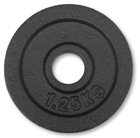 Peak Fitness - vægtskive - 30 mm. - Støbejern - 1.25 kg