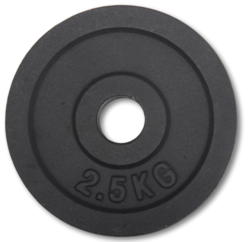 Peak Fitness - vægtskive - 30 mm. - Støbejern - 2.5 kg