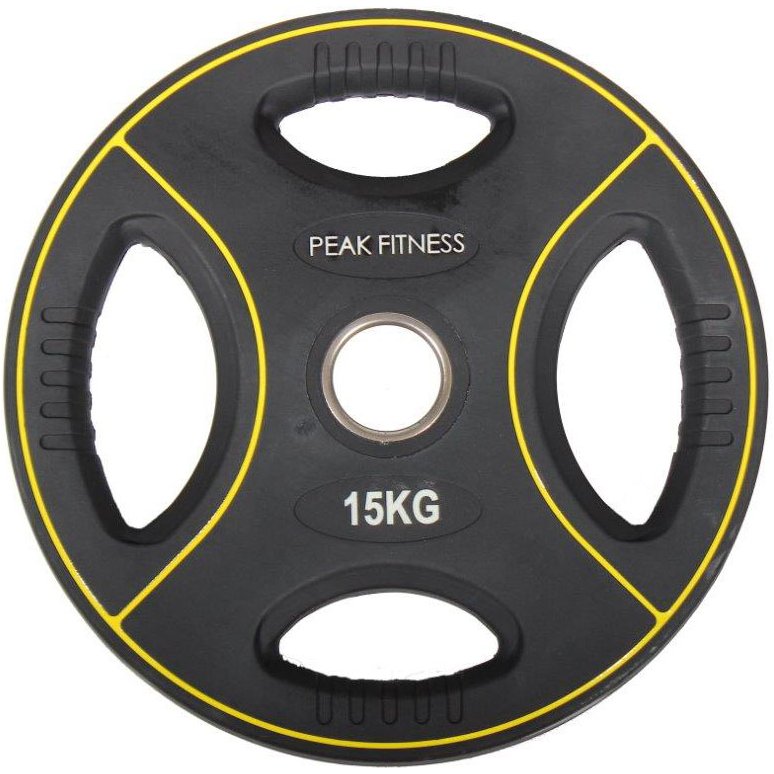 Peak Fitness 15 kg 50 mm vgtskive Poly Urethane #0