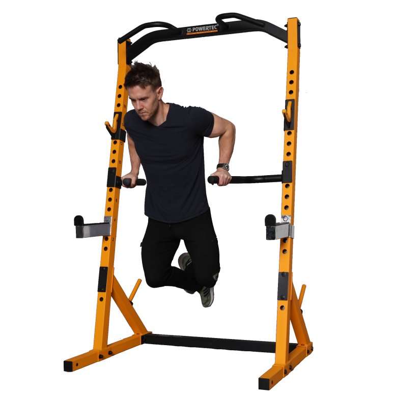 Powertec Half Rack Yellow trningsst m. 95 kg 50 mm PU vgtst #4