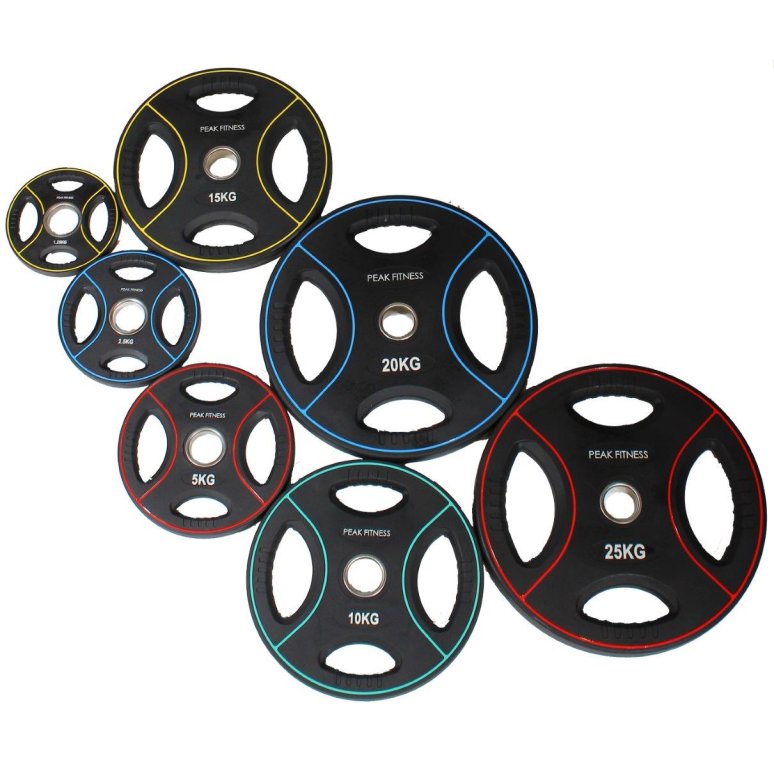 Peak Fitness 15 kg 50 mm vgtskive Poly Urethane #3