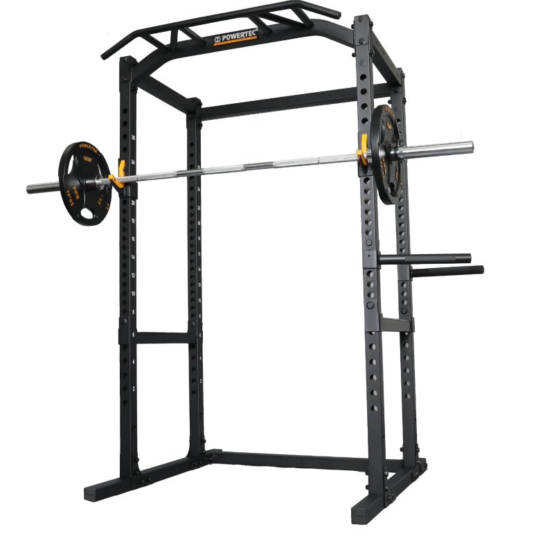 Powertec Power Rack m. 128 kg. Bumper vgtst #2