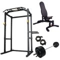 Powertec Power Rack m. 128 kg. Bumper vgtst thumbnail #0