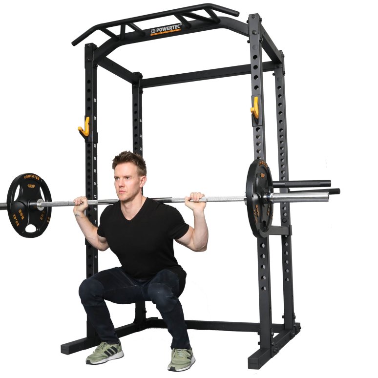 Powertec Power Rack m. 128 kg. Bumper vgtst #3