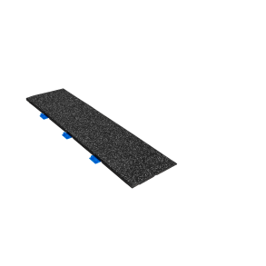 Connect tile 20mm rampe - Sort med nister