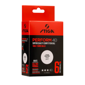 Stiga Perform 3-star Bordtennisbolde - 6 Pack 