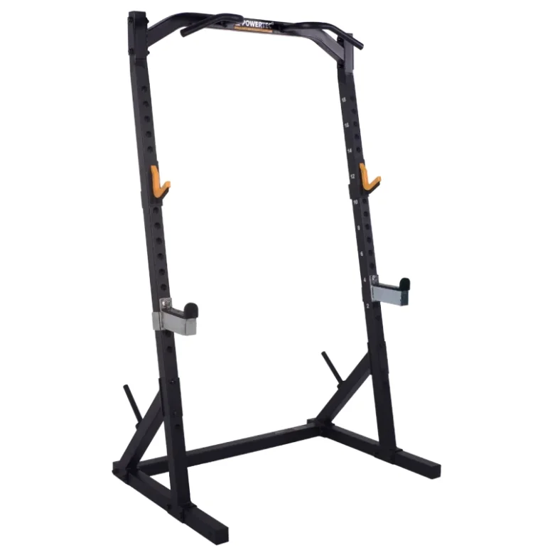 Powertec Half Rack Black + bnk og 125 kg. Sort 50 mm #1