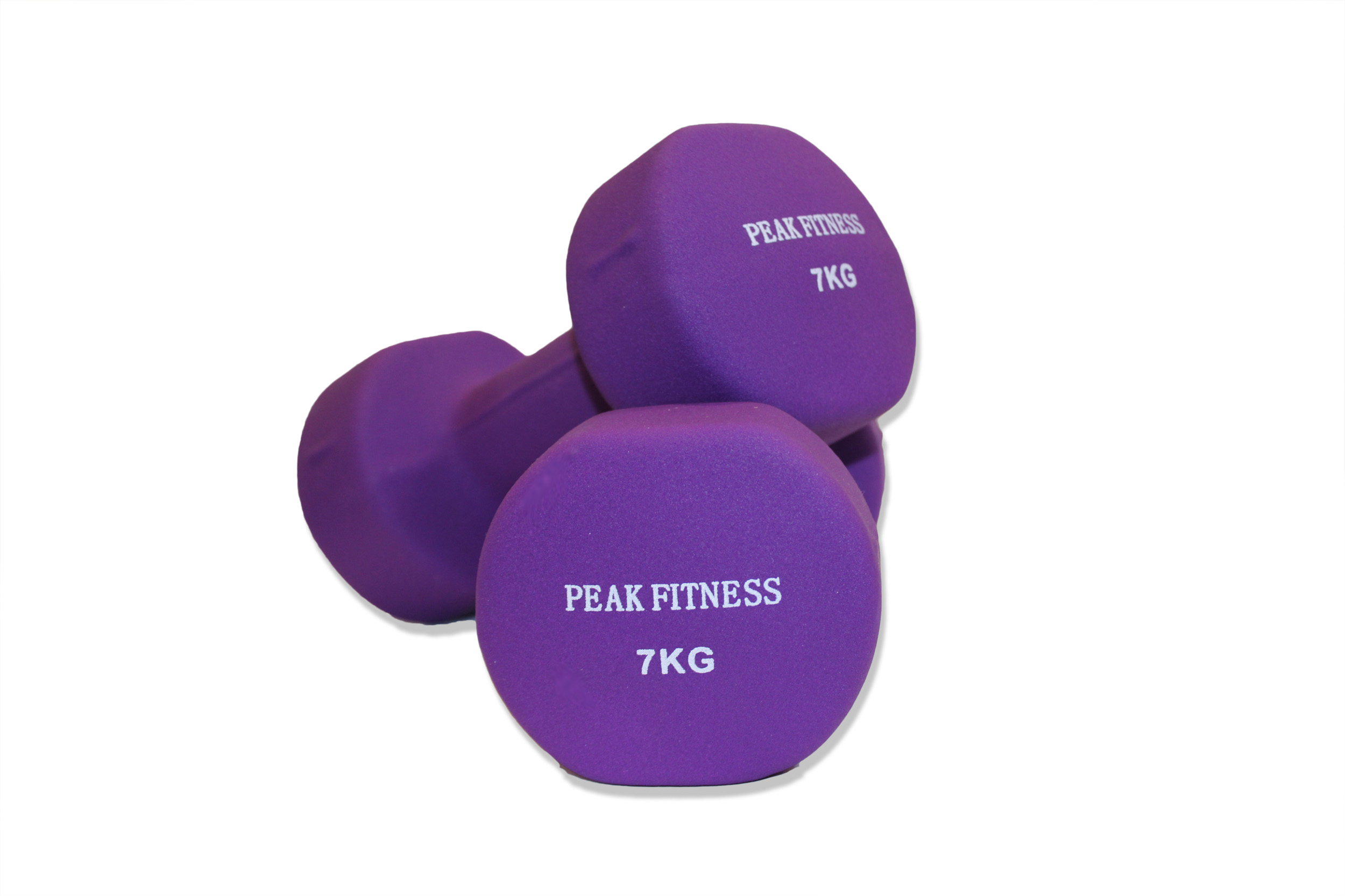 Peak Fitness - 2 x Håndvægt - Neopren - 7 kg